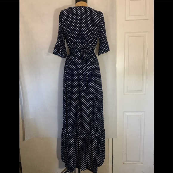 Orange Creek Navy Polka Dot Dress - Picture 5 of 10